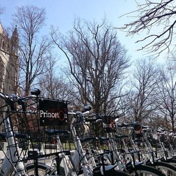 Bikes in front of chapel