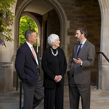 Christopher and Janet Kuenne with Professor Marc Fleurbaey