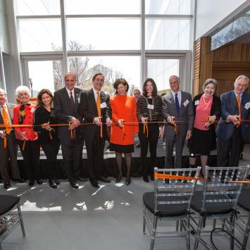 Neuroscience Building ribbon cutting