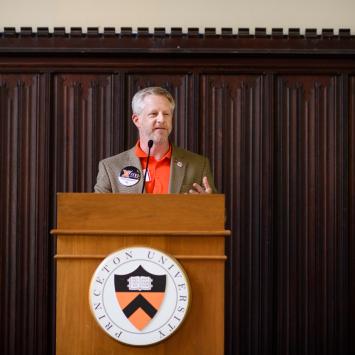 Rich Holland at podium