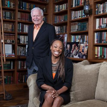 Shani Moore Weatherby and Richard Riordan