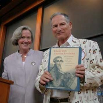 President Shirley M. Tilghman with Sid Lapidus '59