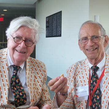 Frank Klapperich and Stephen Alfred of the Class of 1956