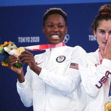 Ashleigh Johnson '17 wins gold for water polo