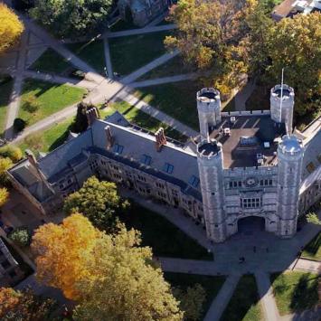 Aerial view of Princeton University