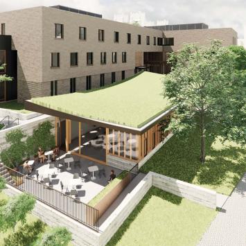 A rendering of the new Frist Health Center