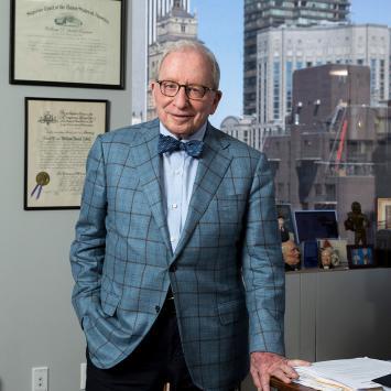 Bill Zabel in his Manhattan office