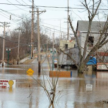 Flooding in Fenton, Missouri, in 2008