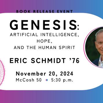 Eric Schmidt headshot and text for book conversation
