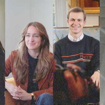 A collage of 4 current Princeton students who benefit from financial aid 