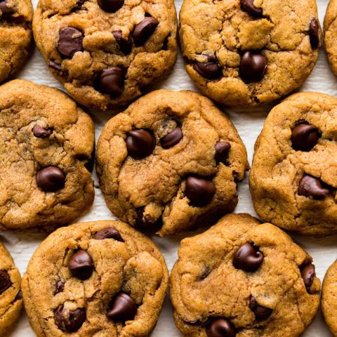 Chocolate and pumpkin cookies 