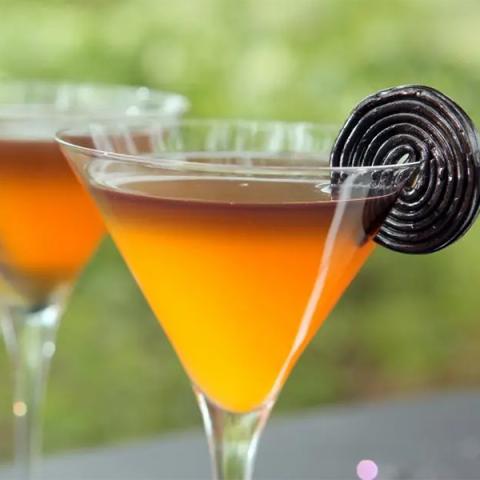 Orange & Black Day cocktail