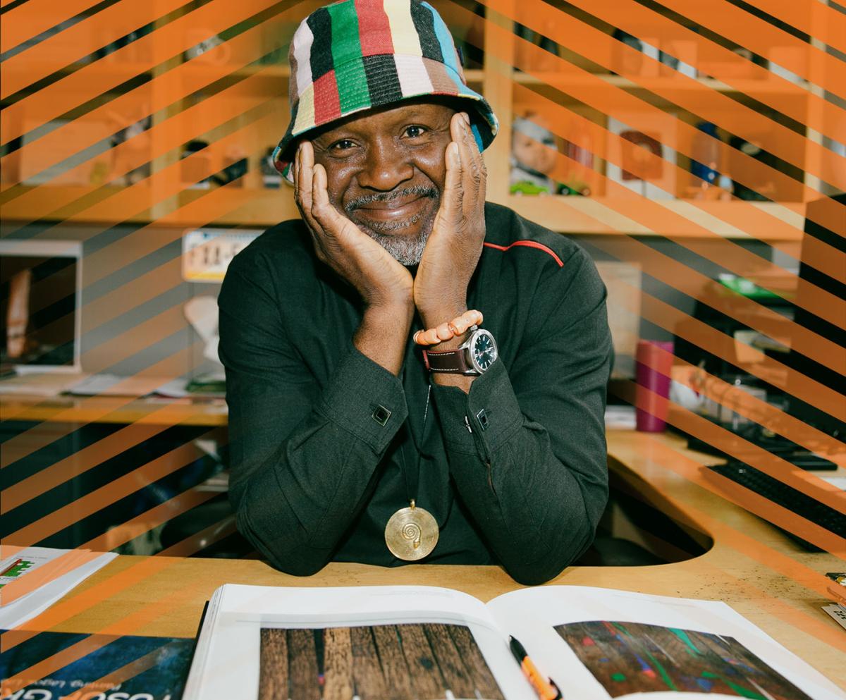 Chika Okeke-Agulu at his desk