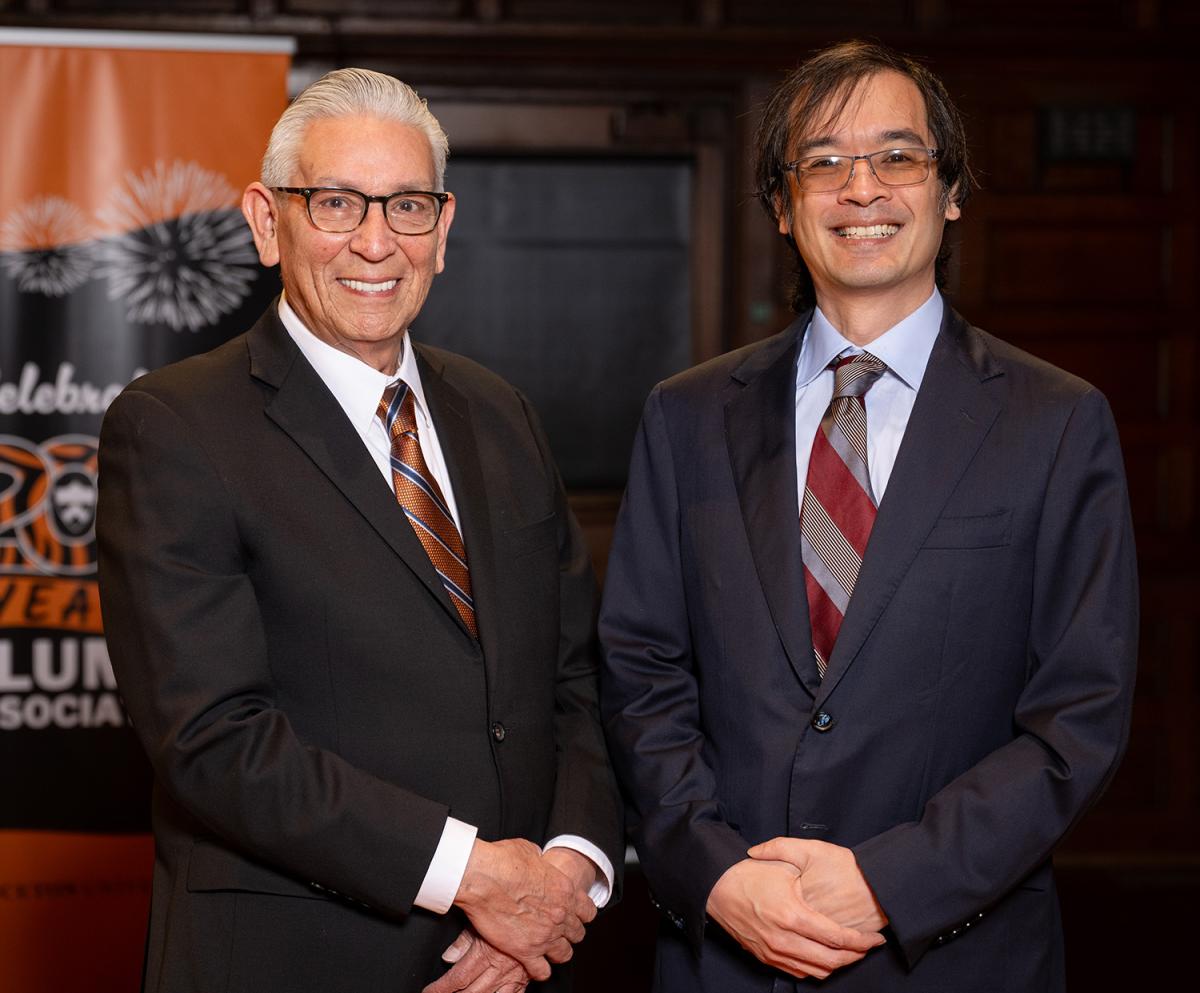 Alumni Day honorees Kevin Gover ’78 and Terence Tao *96