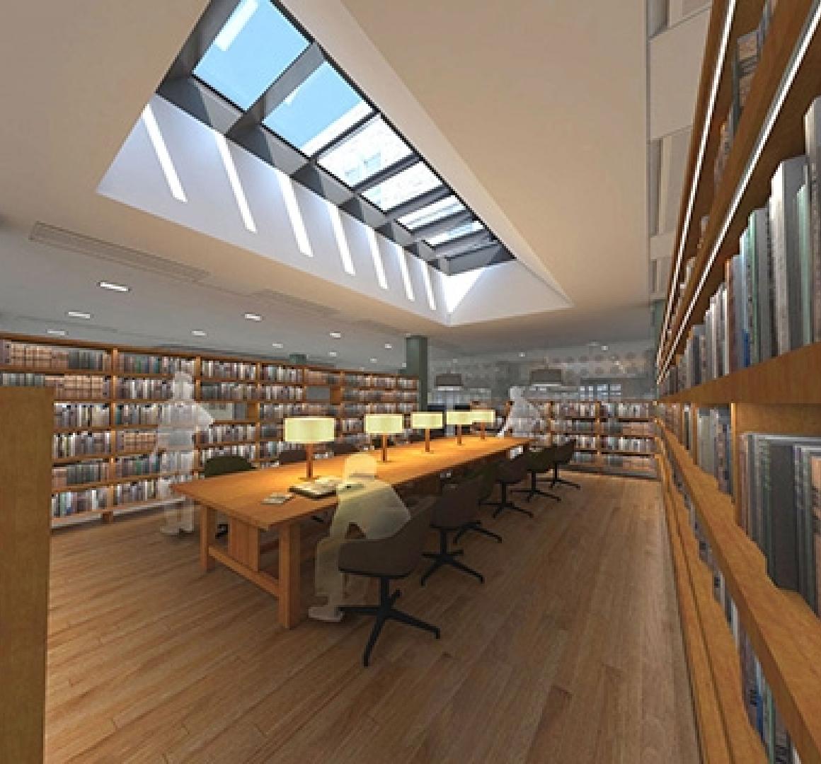 Rendering of Firestone East Reading Room