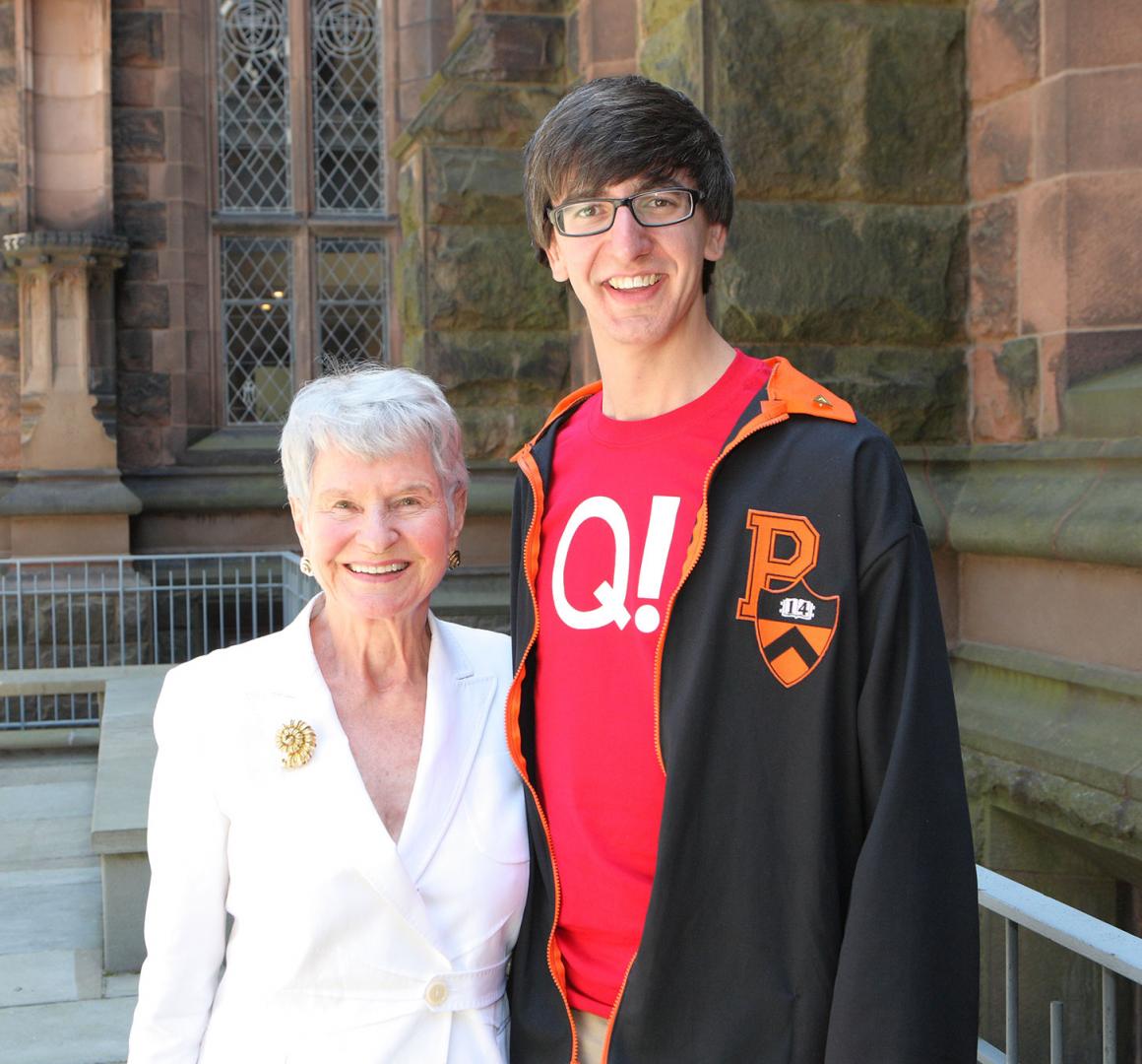 Mrs. Peckerman with Adam Mastroianni
