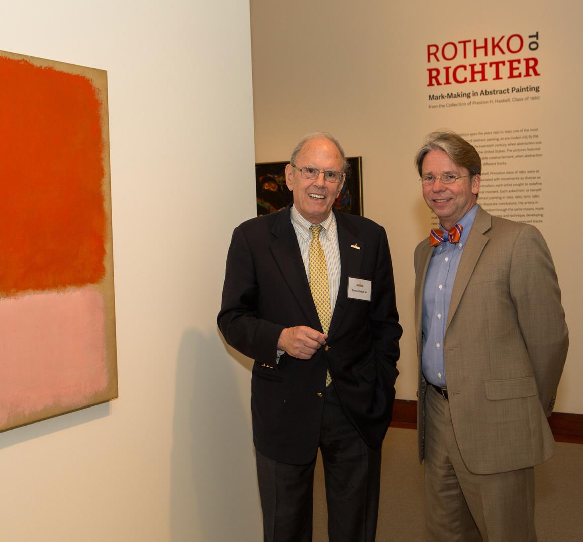 Preston Haskell and James Steward at the Princeton University Art Museum in 2014. 