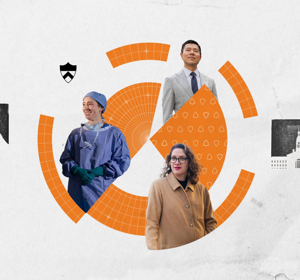 banner depicting alumni working in the humanities