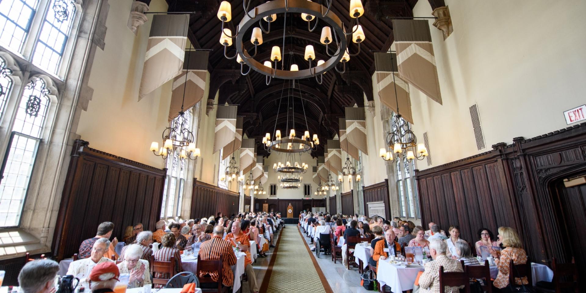 Alumni Council meeting in Rocky Dining Room during Reunions