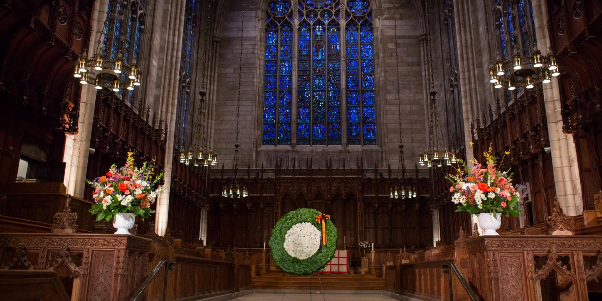Wreath in University Chapel