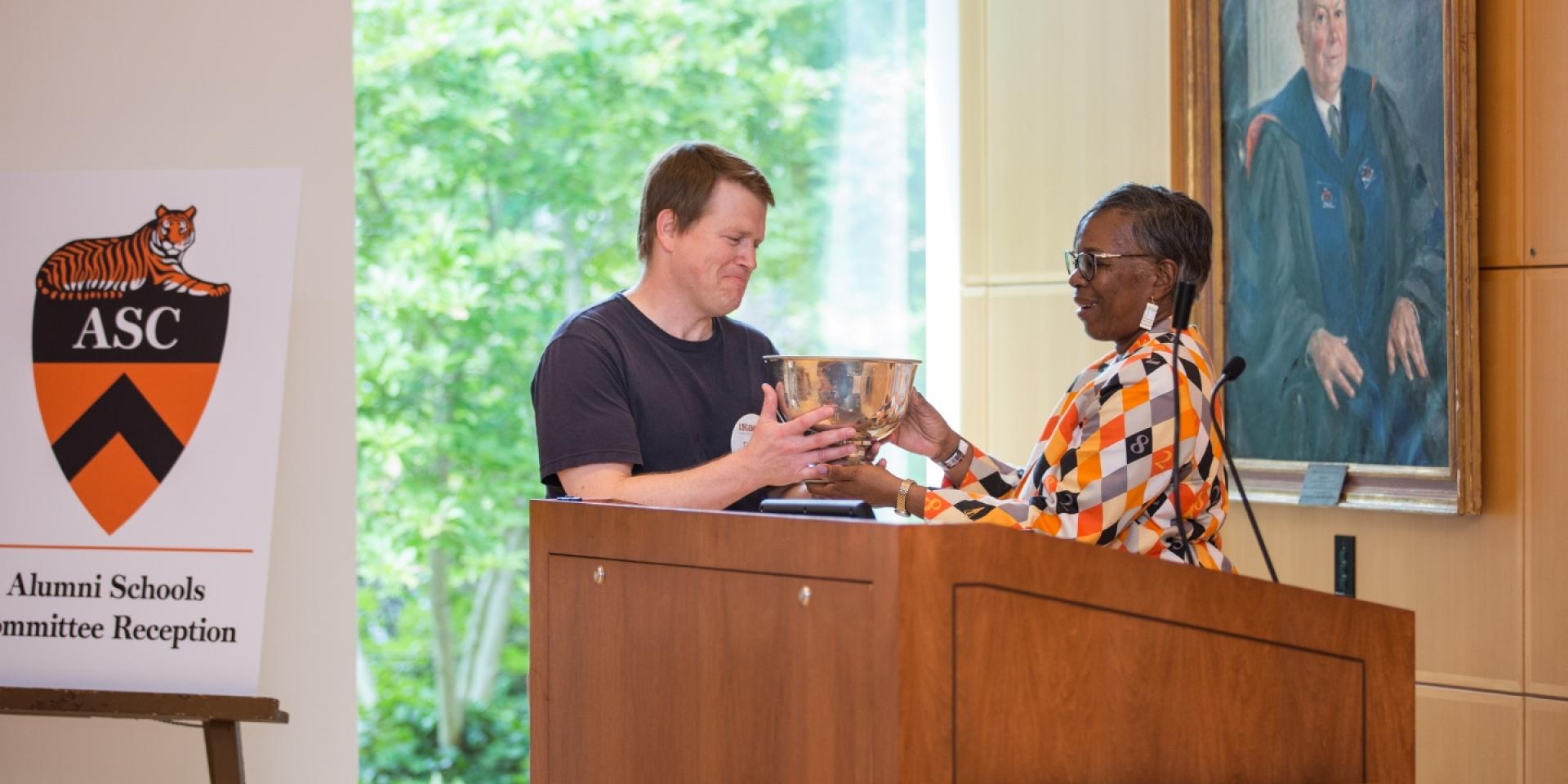 ASC volunteers winning award at Reunions.