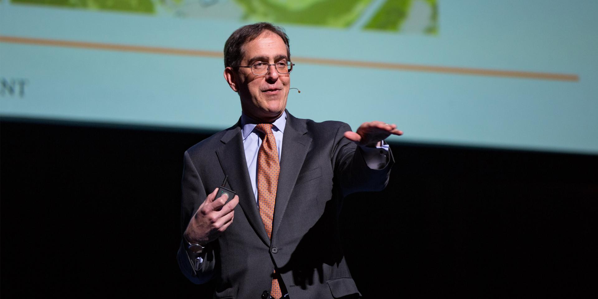 President Eisgruber on stage