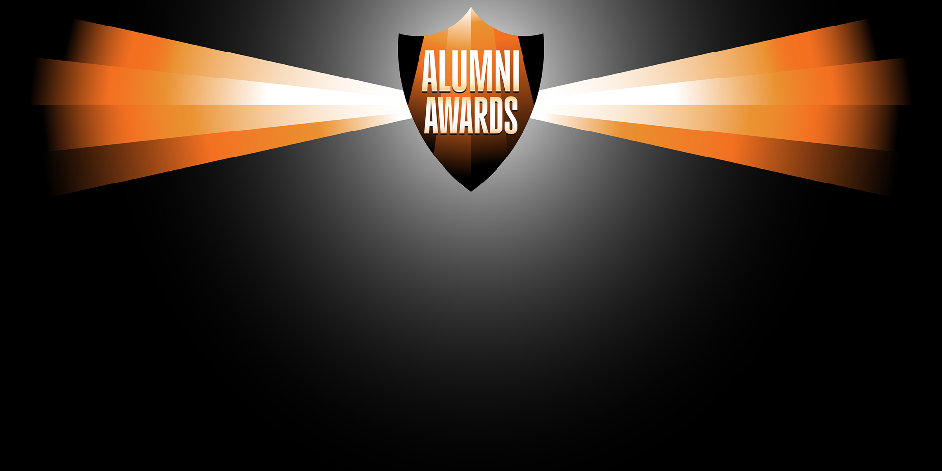 "Alumni Awards" on a shield 