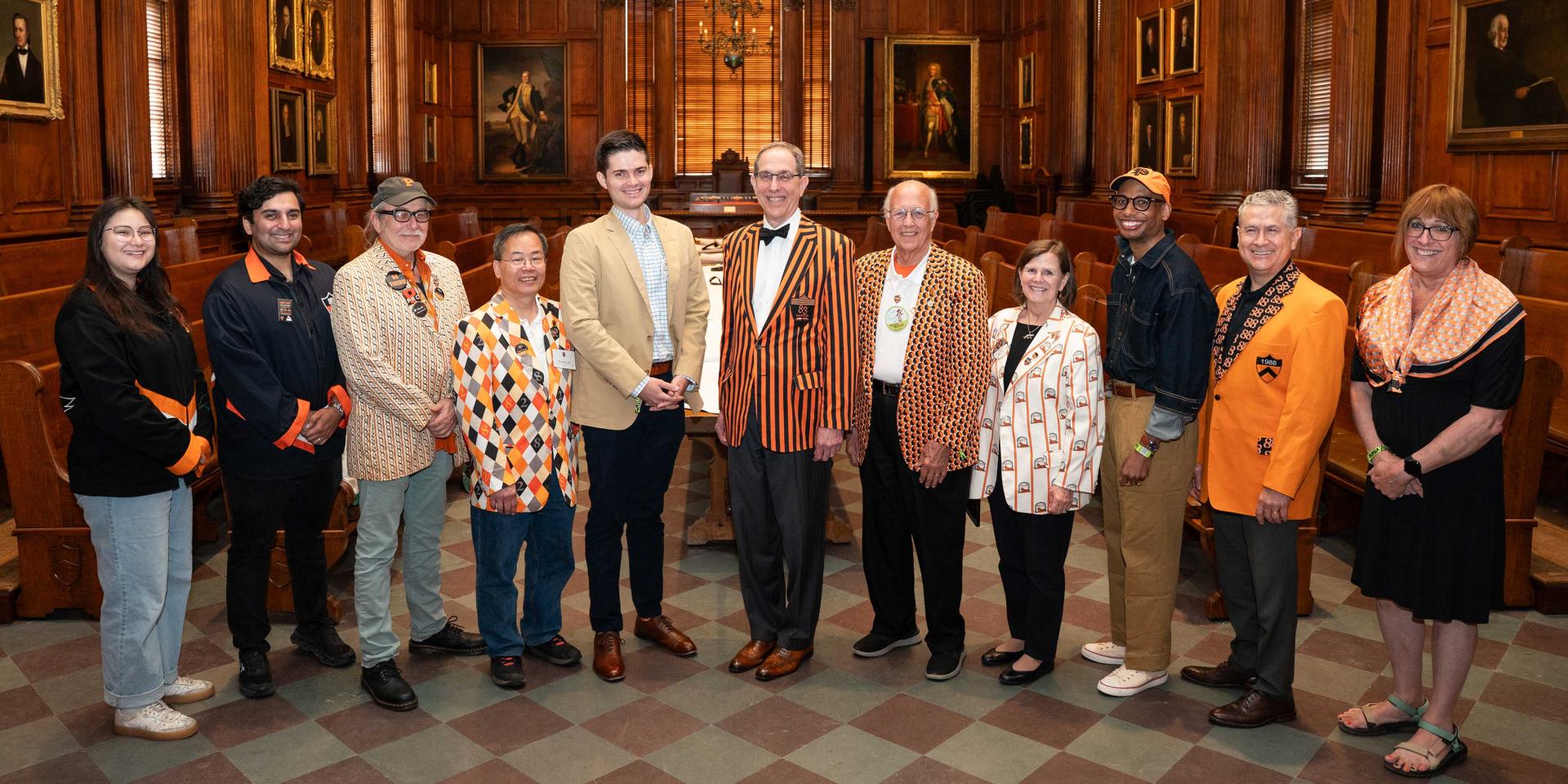 Affinity leaders with President Eisgruber at Reunions