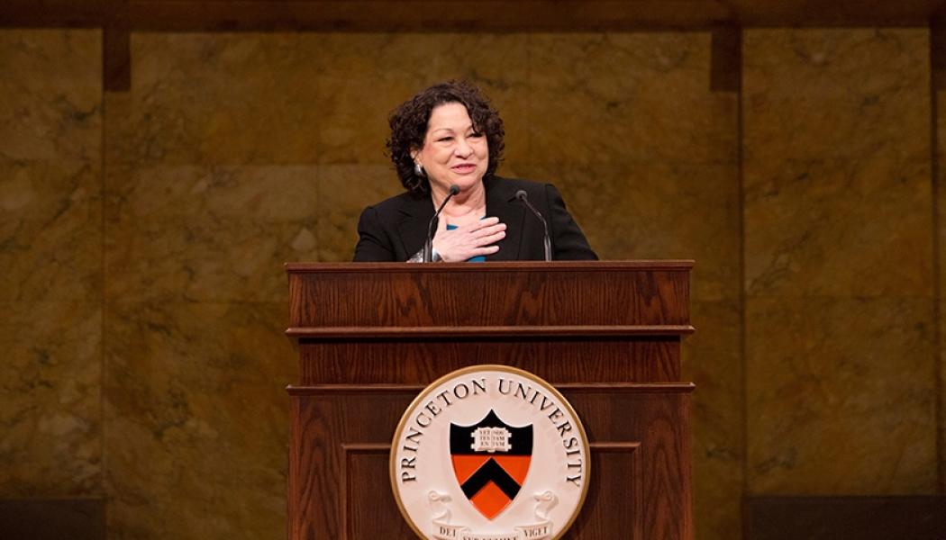 Justice Sonia Sotomayor '76 at Alumni Day in 2014