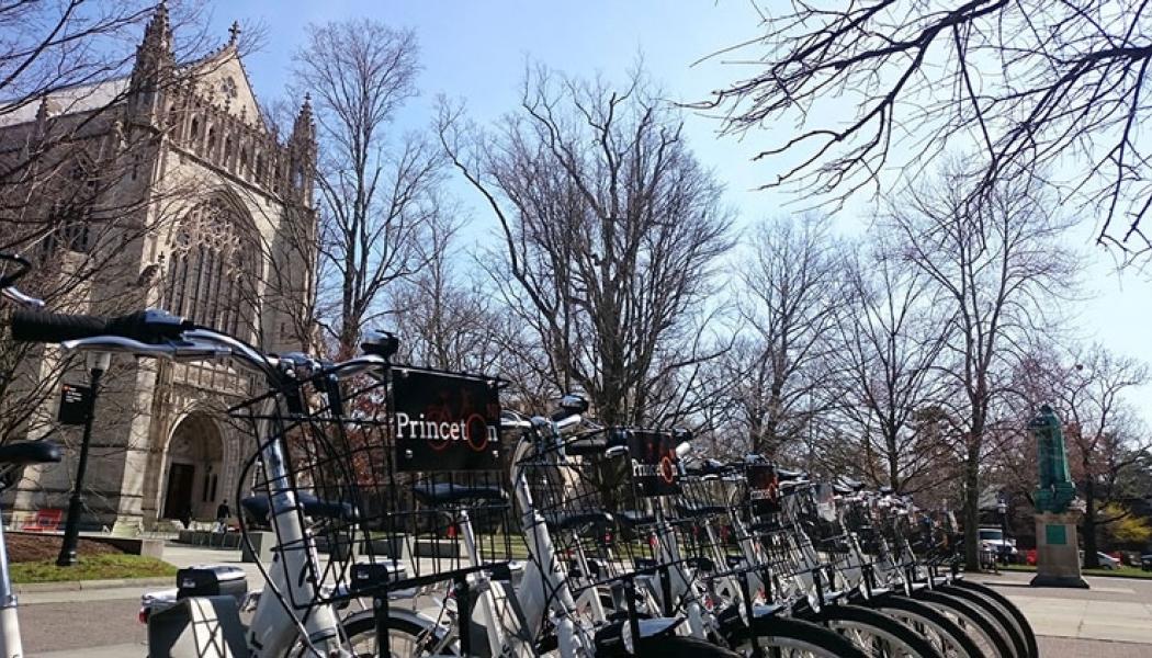 Bikes in front of chapel
