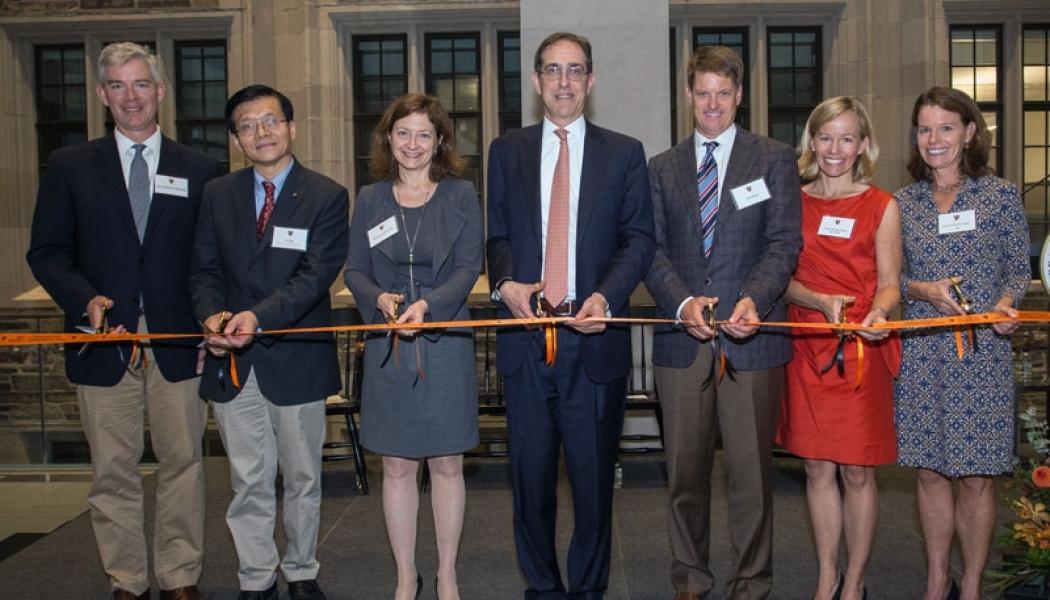 Ribbon cutting at Wythes Dedication