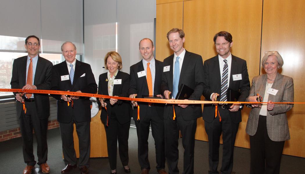 Oxman Family Room ribbon cutting