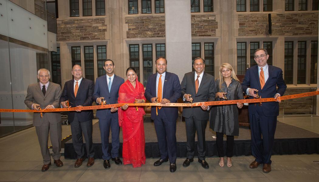 Ribbon cutting Chadha Center for Global India