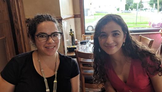 Sabrina Sequeira ’21 and her NJ Office for Refugees mentor, Shaina Ward