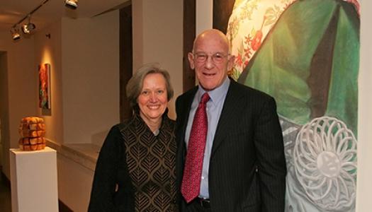 President Shirley M. Tilghman with Peter B. Lewis '55