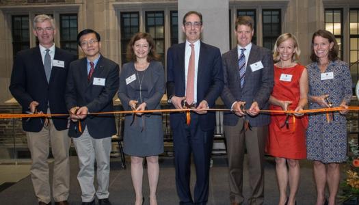 Ribbon cutting at Wythes Dedication