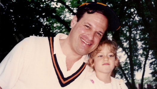 Dan Schwartz '72 and his daughter at his 25th Reunion