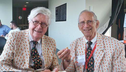 Frank Klapperich and Stephen Alfred of the Class of 1956