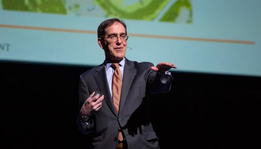 President Eisgruber on stage