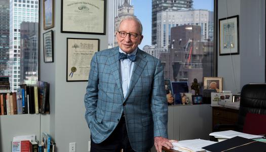 Bill Zabel in his Manhattan office