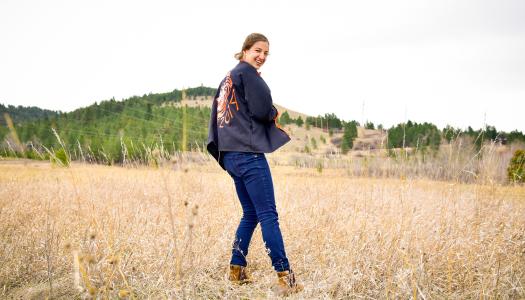 Maura Whelan, wearing her Reunions jacket