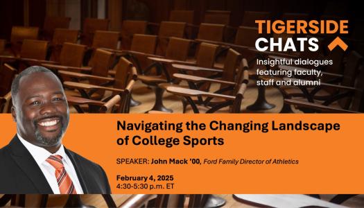 TigerSide Chat with John Mack information poster