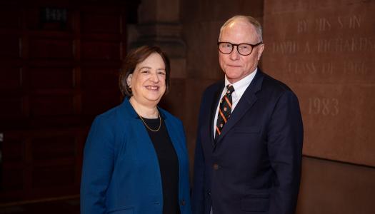 Elena Kagan and David Card, side by side, on Alumni Day 2025