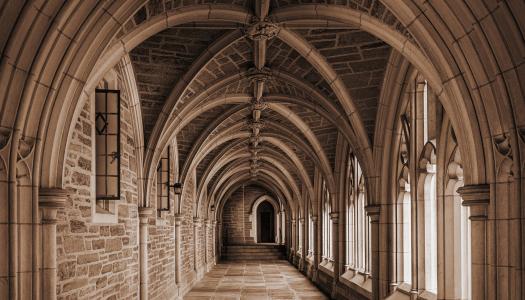 Gothic archway on the Princeton campus