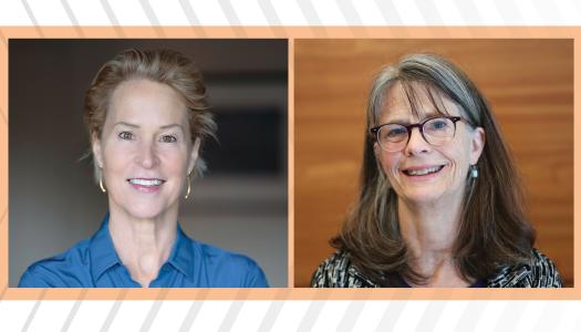Side by side headshots of two Frances Arnold and Mary Brunkow
