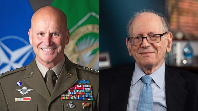 Four-star general Christopher Cavoli ’87 and internet pioneer Robert