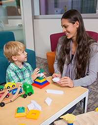 Tracy Reuter in the Baby Lab