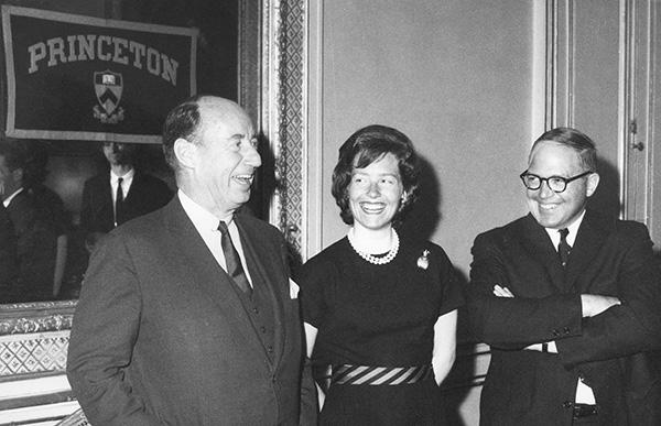 Alan Lukens '46 with Adlai Stevenson ’22