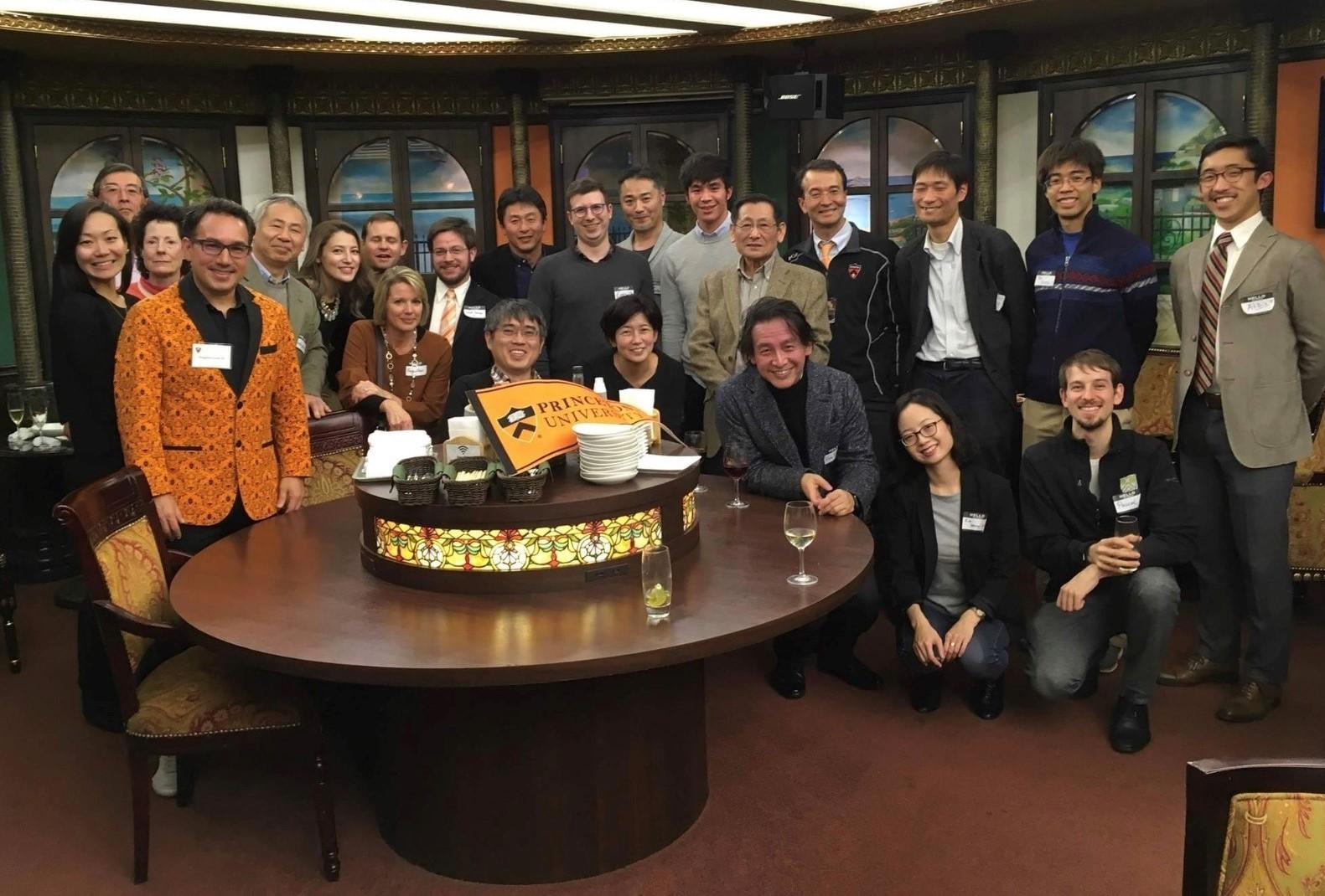 Alumni members of the Princeton Club of Japan.