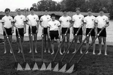 Wyc Grousbeck and the 1983 lightweight men's crew team
